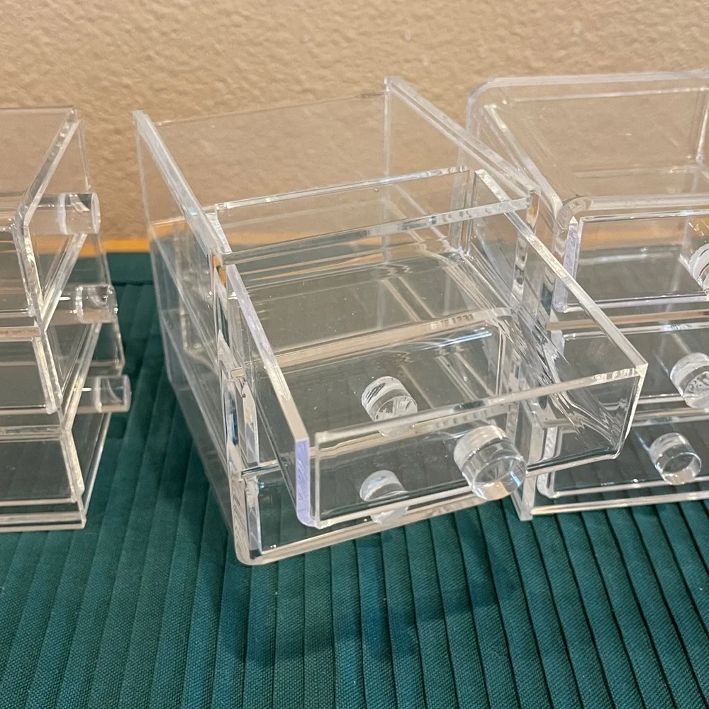 Clear Acrylic Drawer Organizer Set